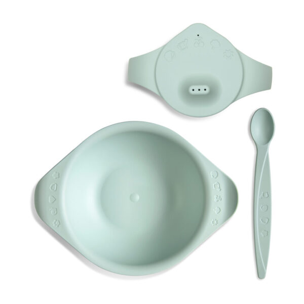 Bioplastic baby dinner set from 6 months mint