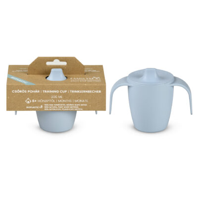 Bioplastic baby training cup sea blue